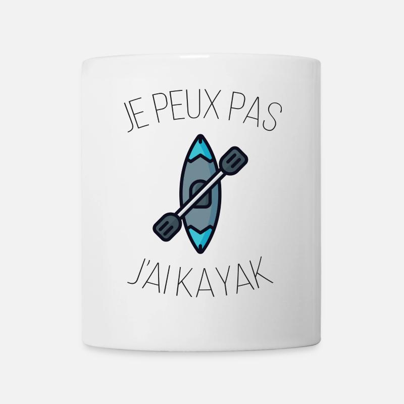 je peux pas j'ai kayak - Mug blanc - blanc