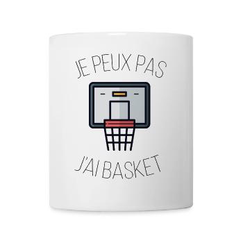 i can't i have basketball - Mug - white - Front