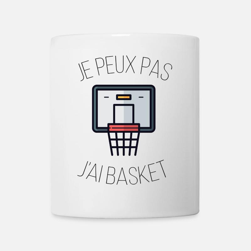 je peux pas j'ai basket - Mug blanc - blanc