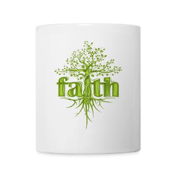 Foi Arbre Espoir Motivation Forêt Symbole icône - Mug blanc - blanc - Devant