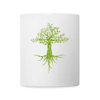 bäume baum natur nature symbol forest Wald Logo - Tasse - Weiß - Vorne