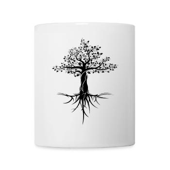 arbre arbre nature protection symbole cadeau forêt - Mug blanc - blanc - Devant