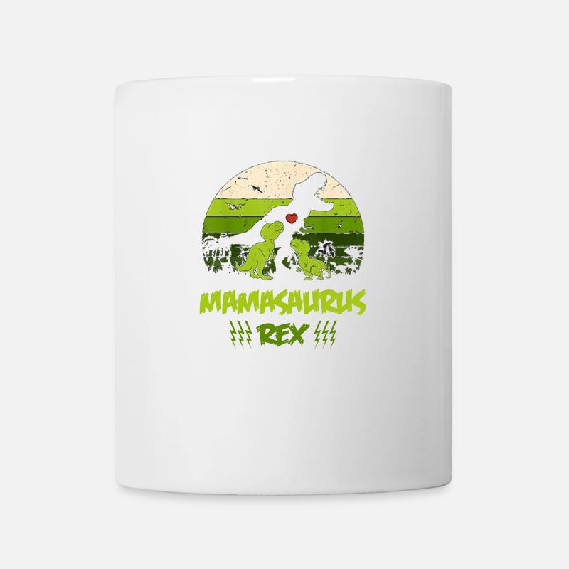 Cadeau mignon Mamasaurus Rex 2020 pour les mamans - Mug blanc - blanc