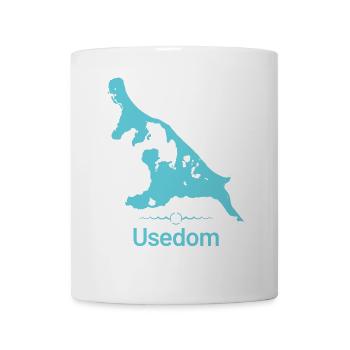 Usedom | Design-Landkarte - Tasse - Weiß - Vorne