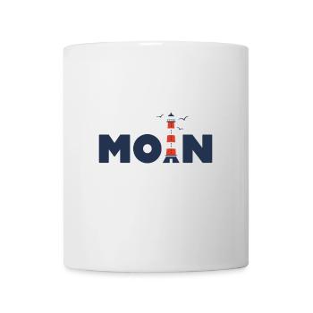 Moin, Leuchtturm, Dialekt, Norden - Tasse - Weiß - Vorne