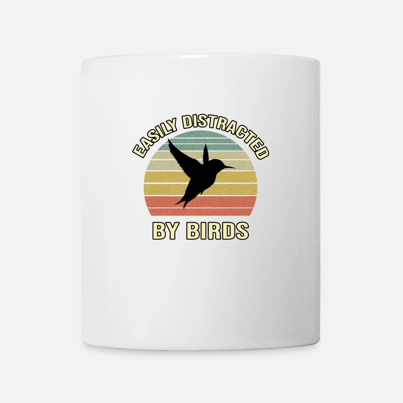 Easily Distracted By Birds - Mug - white