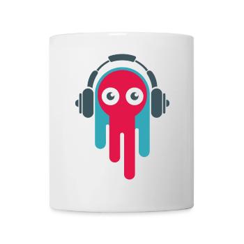 Beat Music Symbol Cartoon Ghost Comic Funny - Mug - white - Front
