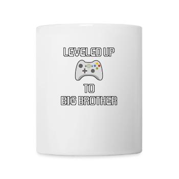Leveled Up To Big Brother Gaming - Mug - white - Front