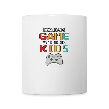 Real Dads Spiel mit ihren Kids Gamer Dad - Tasse - Weiß - Vorne