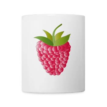 framboise mûre rose rouge - Mug blanc - blanc - Devant