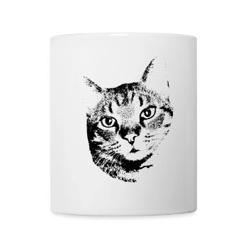 Katze Kätzchen Katzenshirt Geschenk - Tasse - Weiß - Vorne