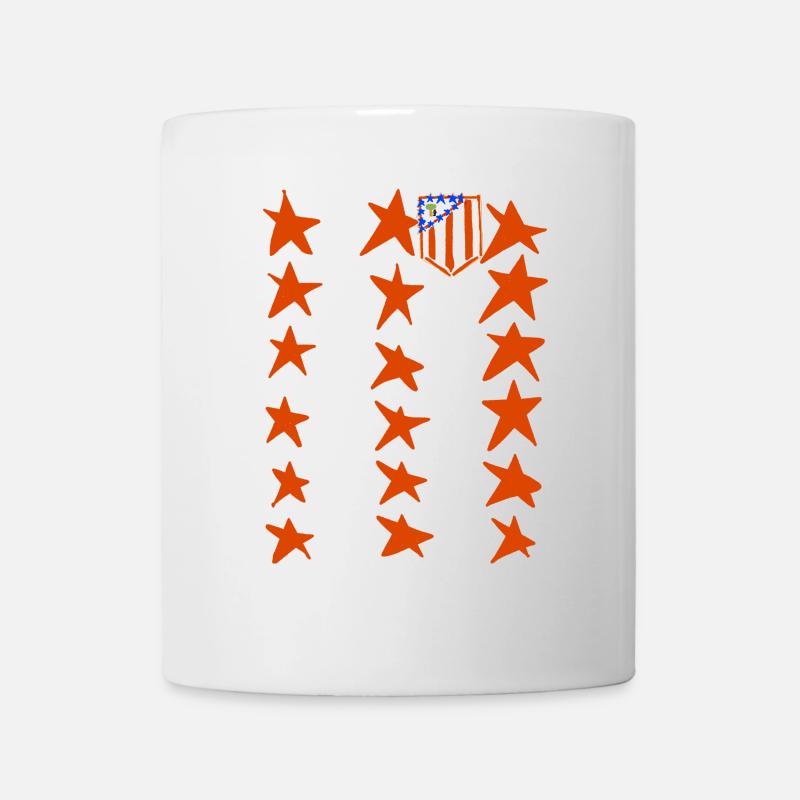 Rot-weiße Sterne - Tasse - Weiß