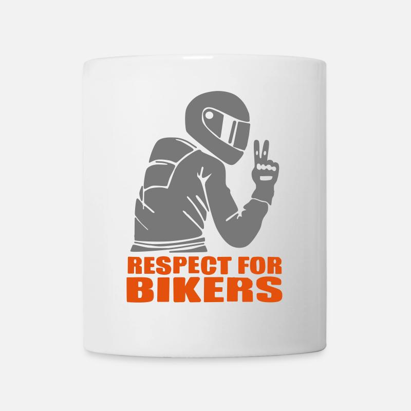 Respekt Biker - Tasse - Weiß