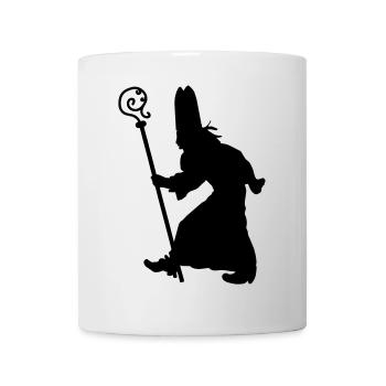 Sinterklaas with staff - Mug - white - Front