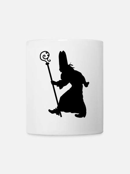 Sinterklaas mit Personal - Tasse - Weiß
