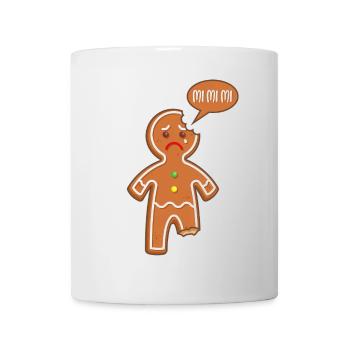 Bonhomme en pain d'épice Mimimi Mi Mi Mi Paroles drôles - Mug blanc - blanc - Devant