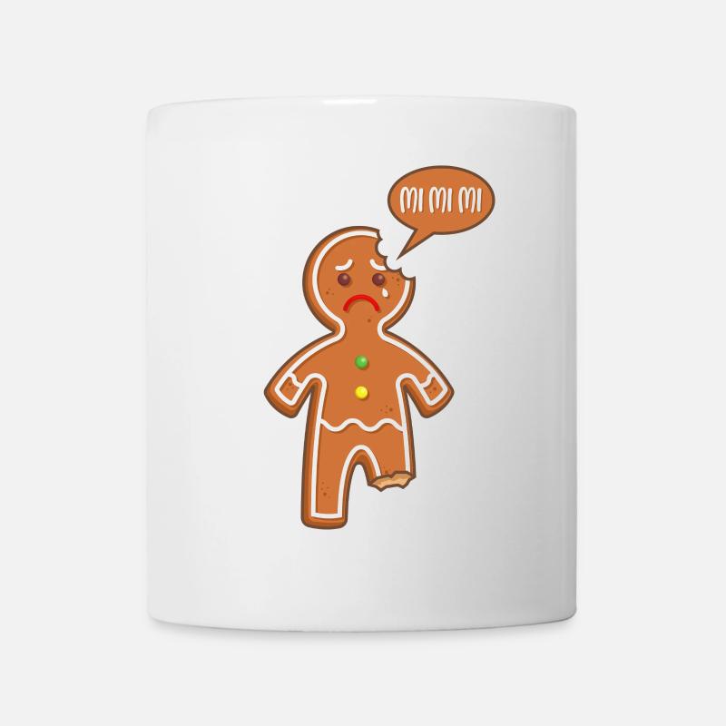 Lebkuchenmann Mimimi Mi Mi Mi Lustige Sprüche - Tasse - Weiß