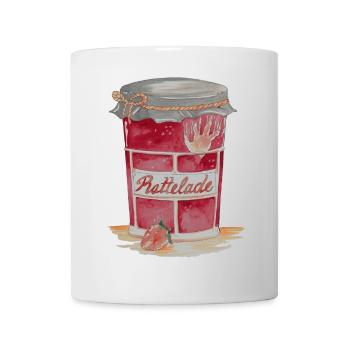 Ratfoodz' Rattelade (Backprint) by RatzDesign - Tasse - Weiß - Vorne