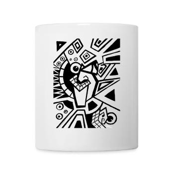 Design Shirt - Art Deco - Jugenstil - Surrealismus - Tasse - Weiß - Vorne
