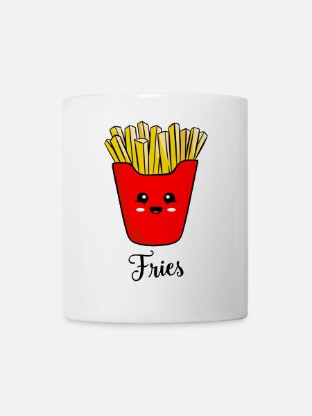 Süße Pommes frites - Tasse - Weiß