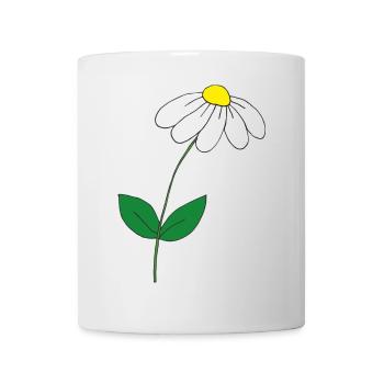 Marguerite douce - Mug blanc - blanc - Devant