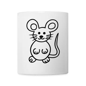Maus, Mausi - Tasse - Weiß - Vorne