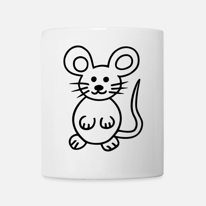 Maus, Mausi - Tasse - Weiß