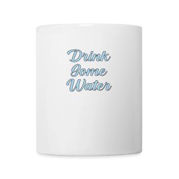 Buvez de l’eau scripte - Mug blanc - blanc - Devant