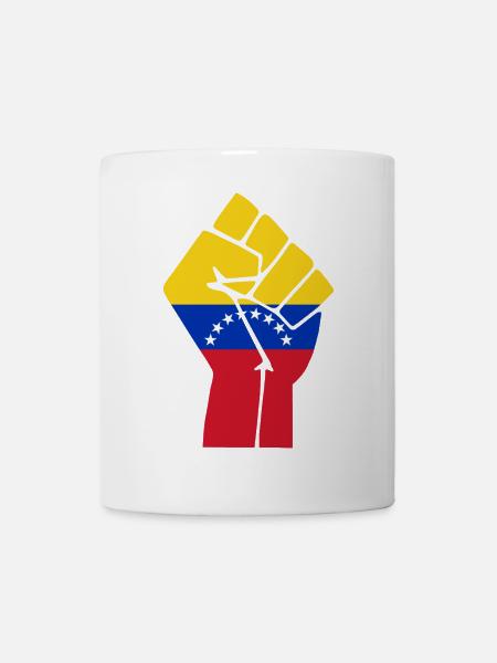 Venezuela Faustflagge - Tasse - Weiß
