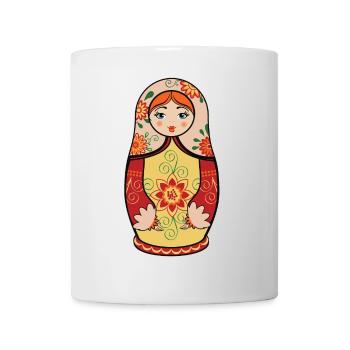Matryoshka / Matryoshka / Matrushka / Matroshka - Mug - white - Front
