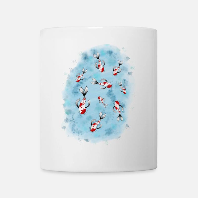 Koi Karpfen Teich Japan - Tasse - Weiß