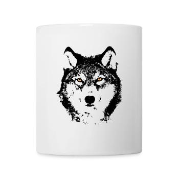 Goldene Augen im Schatten - Tasse - Weiß - Vorne