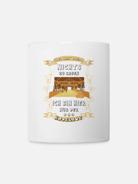 Stall Pferd Äppelboy Spruch Reiten - Tasse - Weiß