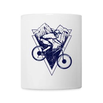 Mountain Biking Triangles - Mug - white - Front