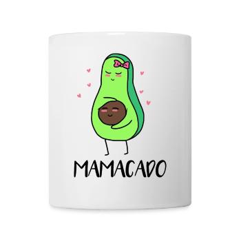 Mama Avocado Schwanger Lustige Sprüche Baby Herz - Tasse - Weiß - Vorne