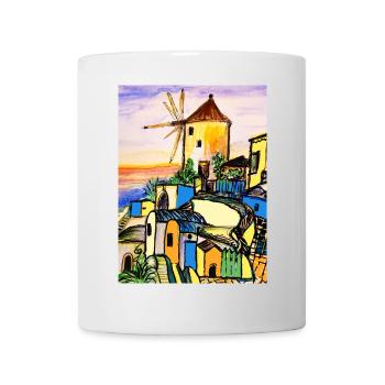 EC Holiday I Sea I Greece I Crete I Watercolor - Mug - white - Front