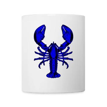 Blauer Hummer - Tasse - Weiß - Vorne