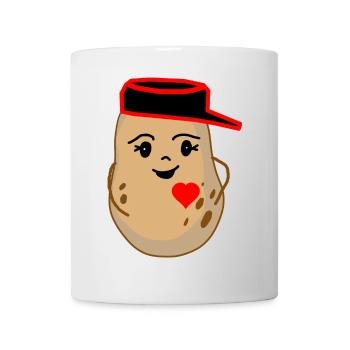 Cordiale pomme de terre Légumes Fantaisie - Mug blanc - blanc - Devant