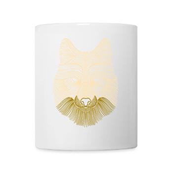 Tier Wildnis Löwe - Tasse - Weiß - Vorne