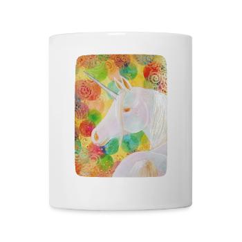 Regenbogen-Einhorn - Sonja Ariel von Staden - Tasse - Weiß - Vorne
