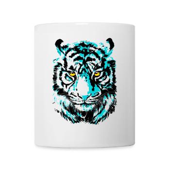 Tiger Head - Colorful Tiger - Wildcat Predator - Mug - white - Front