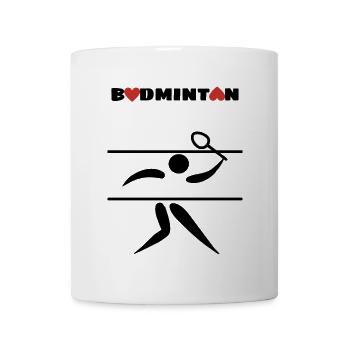 Badminton - Mug blanc - blanc - Devant