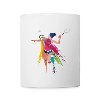 Badminton Women - Mug - white - Front