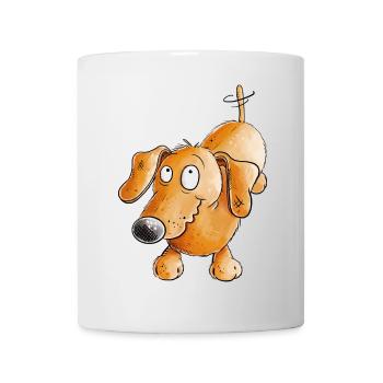 Joyeux teckel I Teckel I Chien - Mug blanc - blanc - Devant