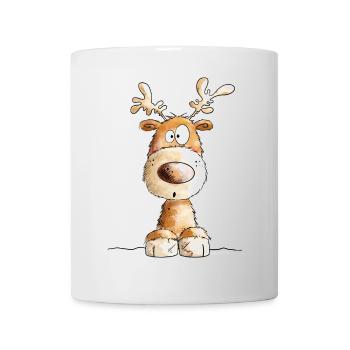 Petit Renne de Noël par MODARTIS - Mug blanc - blanc - Devant