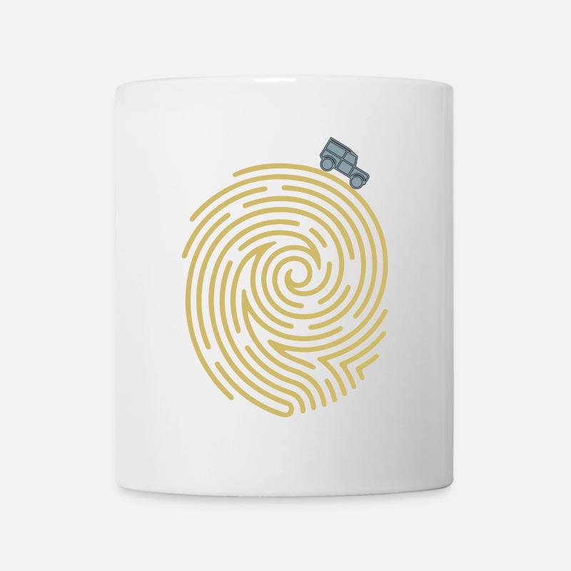 Empreinte digitale du défenseur - Mug blanc - blanc