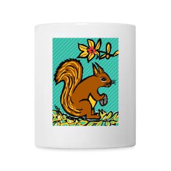 Squirrel I Animal I Holiday I Forest I EC - Mug - white - Front