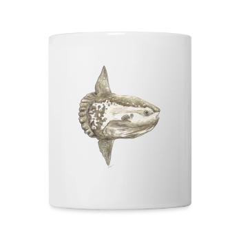 Mola mola poisson-lune pour les pêcheurs, les plongeurs - Mug blanc - blanc - Devant