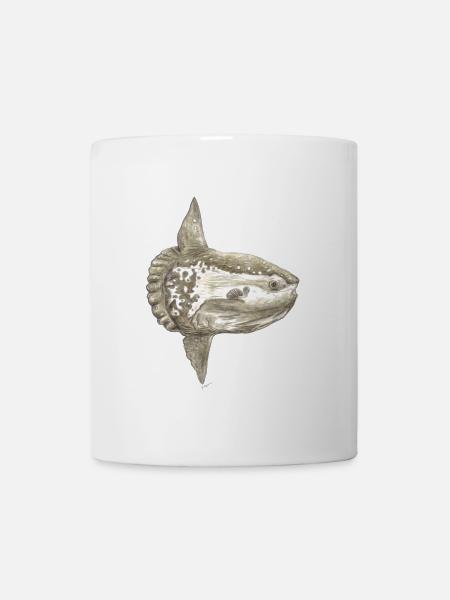Mola mola poisson-lune pour les pêcheurs, les plongeurs - Mug blanc - blanc
