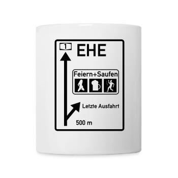 Dernière sortie avant le mariage - Mug blanc - blanc - Devant